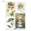 odświętne stroje, dekoracje świąteczne, vintage, retro, kobieta, kobiety, moda, kapelusz, klimat świąt Bożego Narodzenia, Boże narodzenie, wesołych świąt, R781, festive winter outfits, Christmas decorations, vintage, retro, woman, women, fashion, hat, Chr